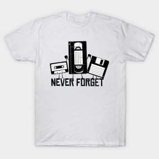 Never Forget Retro Vintage Cassette Tape T-Shirt